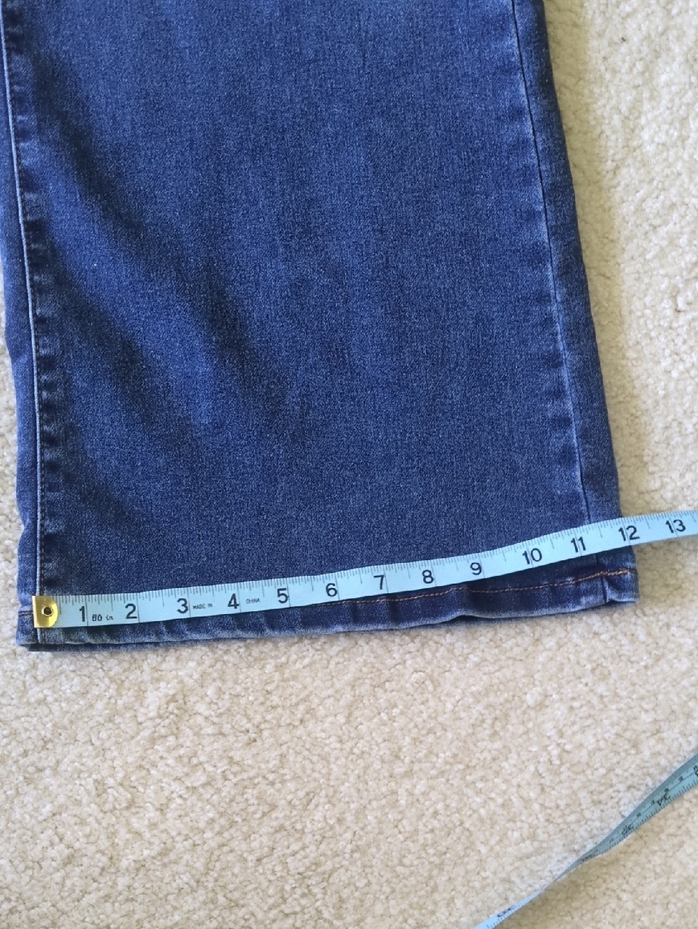 Rewash Wide Leg Jeans in Dark Blue Denim (Refer To Measurements In Pictures) - Picture 8 of 9